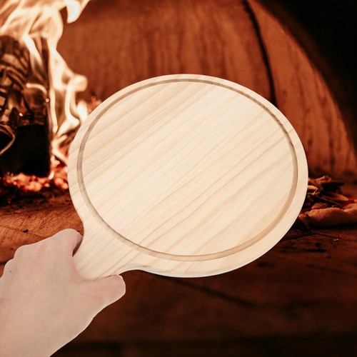 10 Inch Natural Wooden Pizza Peel Charcuterie Board Pizza Spatula Paddle for - Picture 6 of 12