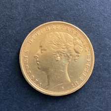 1885 Young Queen Victoria Gold Full Sovereign (Sydney) Free next day delivery