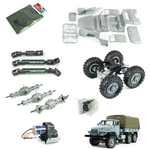CROSS UC6 1/12 2.4G 6WD RC Military Truck Model Car KIT W/Metal Axles Hubs KIT - Picture 7 of 10