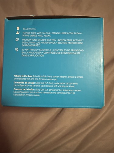 Amazon Echo Dot 5th Gen. Smart Speaker - Glacier White - Picture 5 of 5