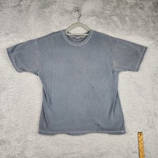 Vintage Gap Shirt Mens Large Gray Blank Fade Made In USA Grunge 80s 90s Preppy