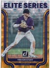 2022 Panini Donruss Trevor Story (Rockies) Elite Series Gold /99 Card No. ES-8