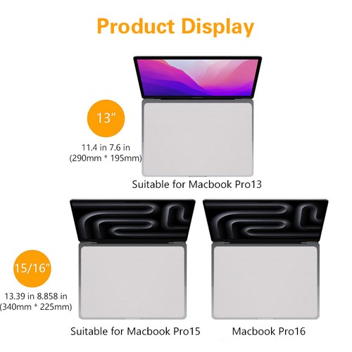 Cleaning Cloth Cover For Apple, For MacBook Pro Inch , Laptop Keyboard Blank _wa - Photo 7/14