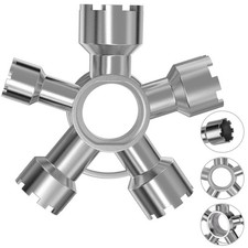 Upgraded Metal 10-In-1 Faucet Aerator Removal Tool Kit,Universal Heavy-Duty Aera