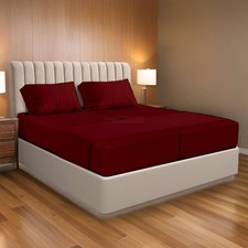 100 Egyptian Cotton Split King Sheets Sets for Adjustable Bed 5 Piece, Fits ...