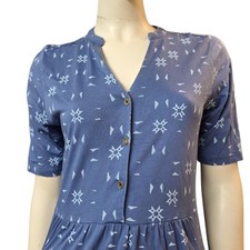 White Stuff Size UK 10 Dress With Pockets Blue. Lovely Ladies Dress Short Sleeve