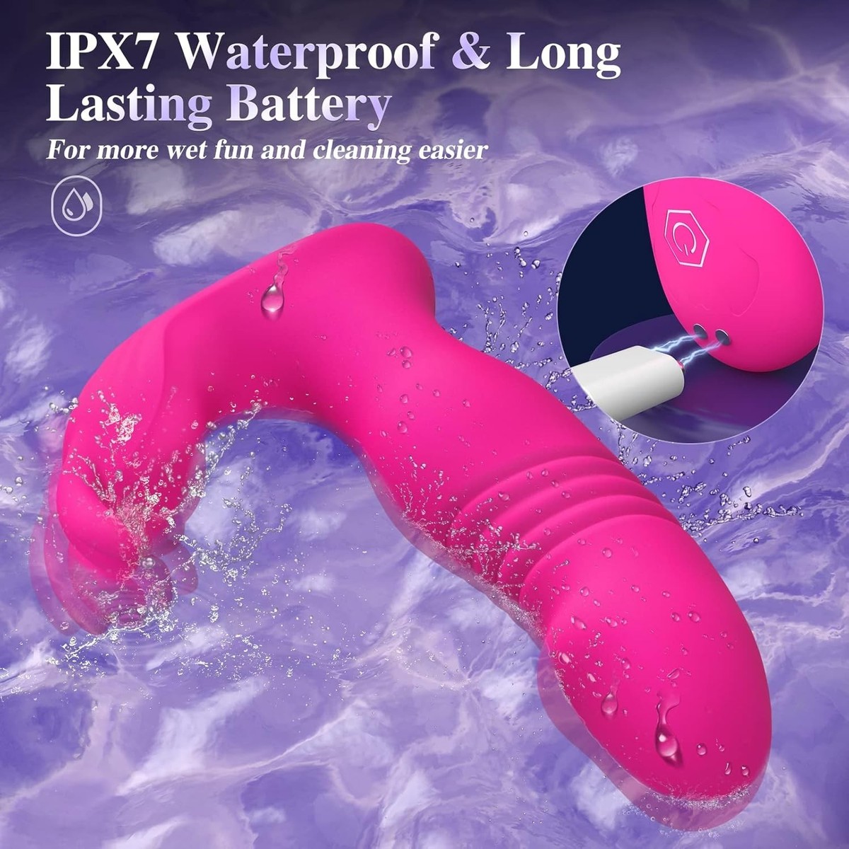 vibrating quiet massage roller Tluda G-Spot Vibrator with APP Remote Control, 9 Vibrating Modes Wearable Vibrating  Panties Clit Stimulator Adult Sex Toys for Women,Purple main image 0