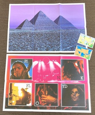 Pink Floyd 2 Posters and 2 Stickers Set - Dark Side of the Moon - See Photos