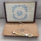 Vintage Warm-O-Tray - Mid Century Blue Corn Flower- Model 60 - With Box