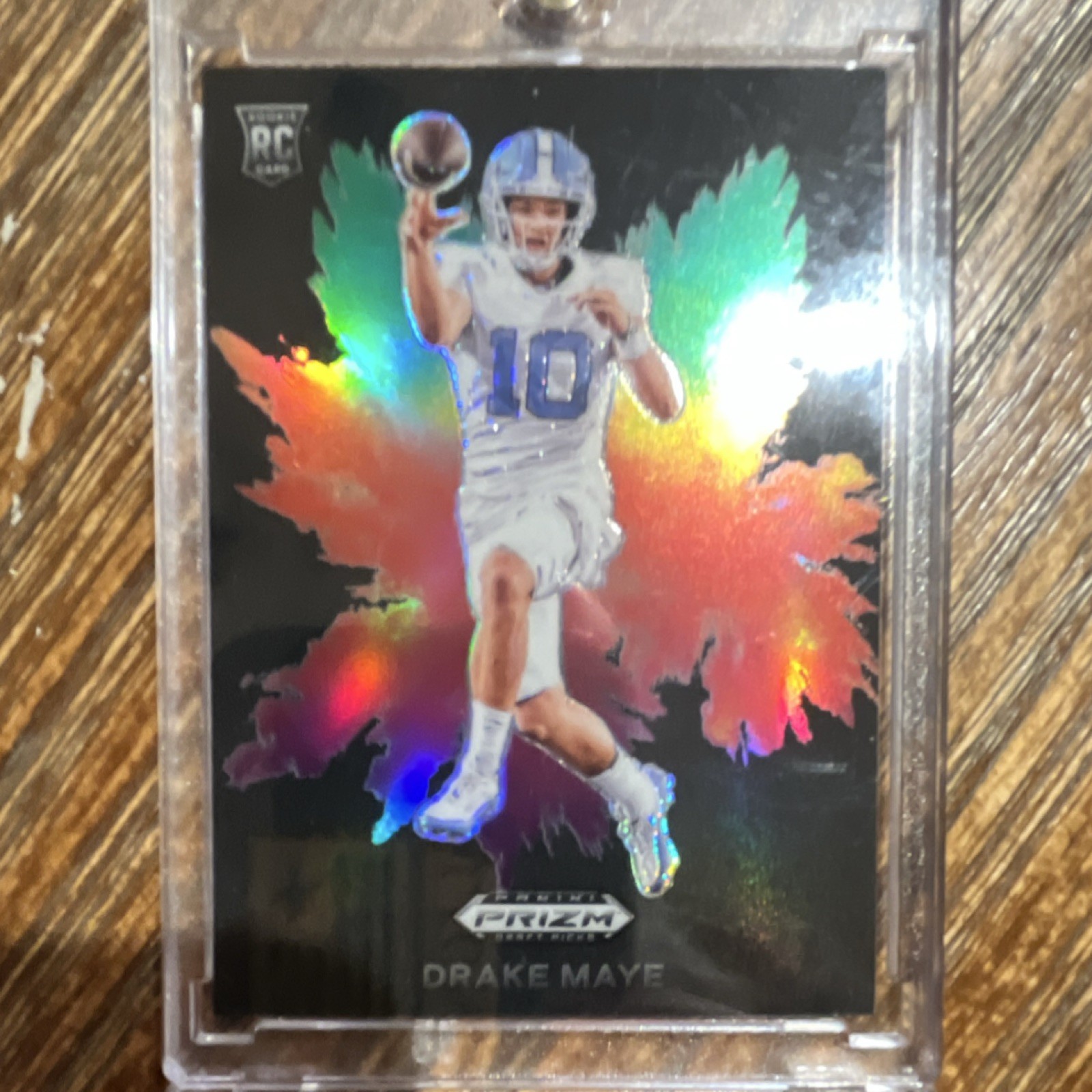 Panini 2024 Prizm Draft Picks Drake Maye Rookie Insert #CB-4 Colorblast Patriots