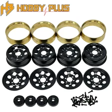 Hobby Plus HBP240298 1.2 Steelie Bead Lock Wheel Black CR-18P Evo + Pro RC Part