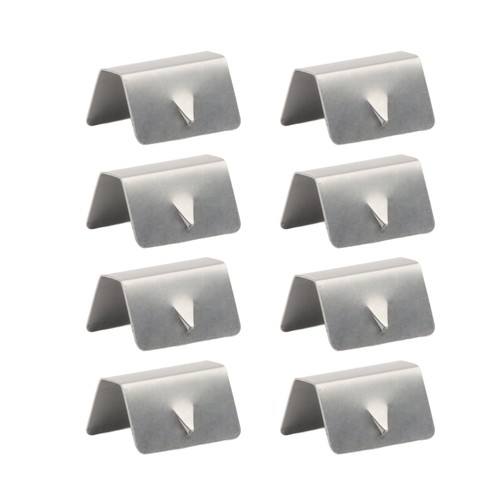 8 Pcs Windshield Clip Reflectors Channel Clips Stainless Steel for - Picture 5 of 11