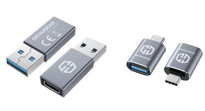 4x Adapter USB-C 10 Gbit/s USB 3.2 Gen2 2x USB-C auf USB-A & 2x USB-A auf USB-C