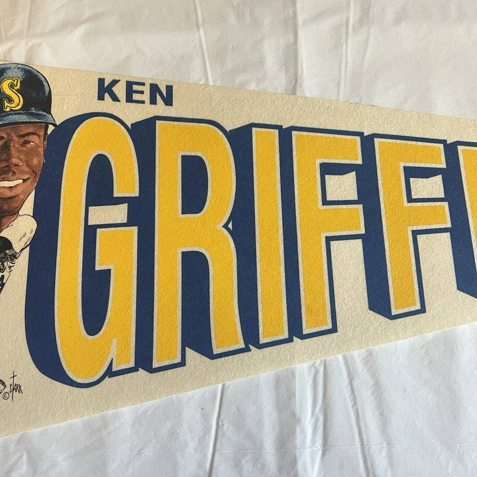 复古 Ken Griffey Jr #24 西雅图水手队 MLB 棒球全尺寸毛毡 Pennant — 第 4/4 张图片