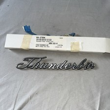 1965-1966 Ford Thunderbird Oem Script Emblem Chrome Emblem Broken 1965-1966 Ford Thunderbird Oem Script Emblem Chrome Emblem Broken