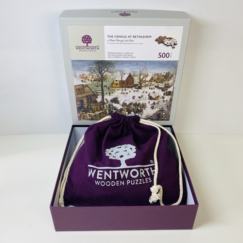 Wentworth 'Census At Bethlehem' Breughel 500 Pcs Wooden Jigsaw Puzzle - Complete - Picture 2 of 14