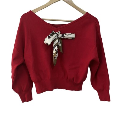 Auth JILL by JILLSTUART - Red Cream Multi Women's Cutsew