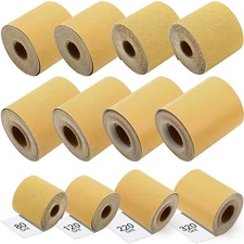 60 Yards 60, 80, 120, 220, 320, 400 Grit Psa Continuous Sandpaper Roll Kit, 2...