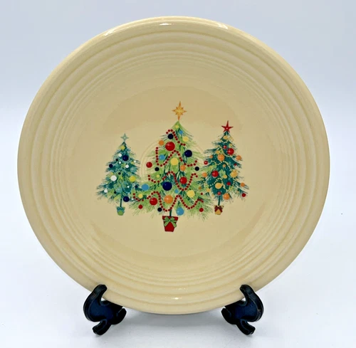 Fiesta Trio Of Trees Salad Plate 7 1/4” Fiestaware HLC Christmas Trees Dessert