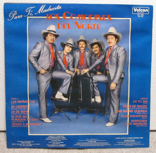 Los Comodines Del Norte 1989 - RARE - Used-LP "Para Ti Madrecita" VG+ - Picture 4 of 13