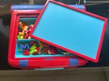 Vintage Early Learning Centre Magnetic Play Desk Top With Letters Numbers Chalk