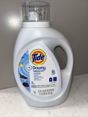 NOS Tide Liquid + Downy Free/Nature 92 Oz, 59 Loads Discontinued, Rare HTF ￼