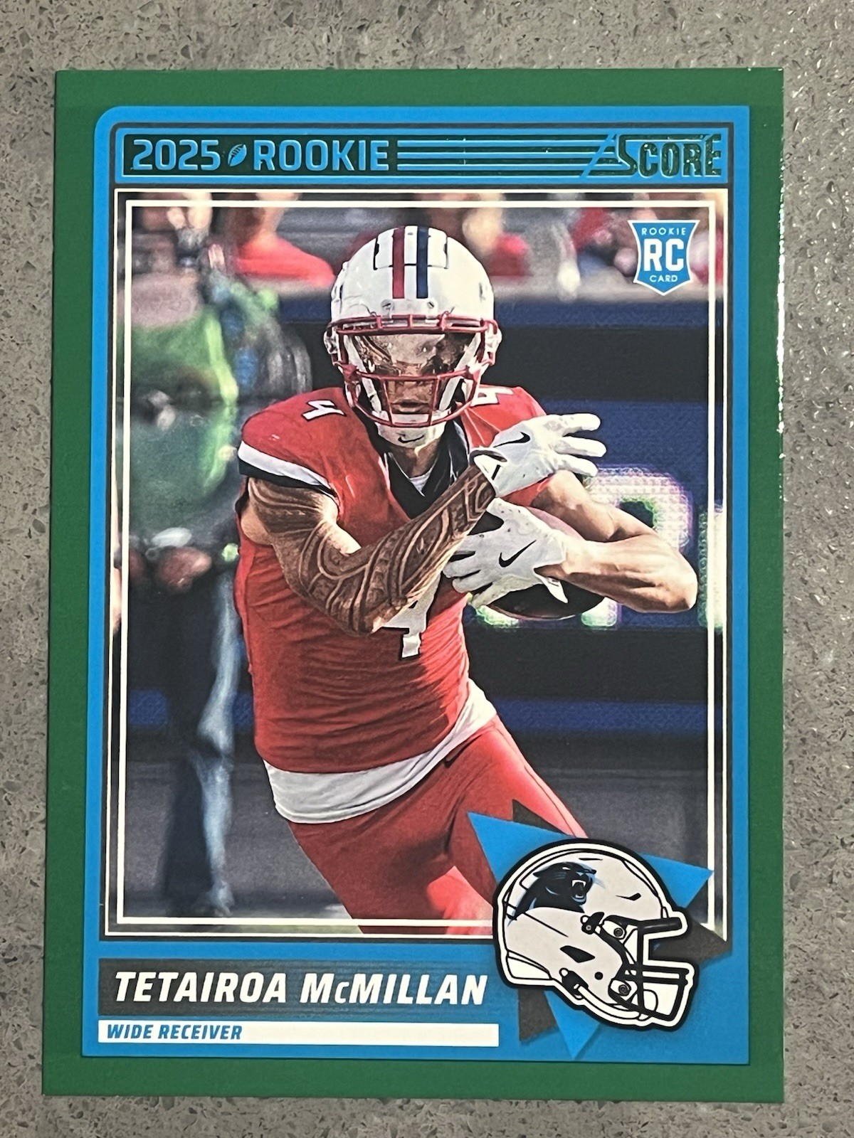 2025 Score - Rookies Tetairoa McMillan #17 Green (RC)