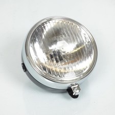 optik scheinwerfer vorne rund schwarz verchromt für moped mbk 51 swing