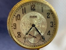 Vtg 1927 Elgin Pocket Watch 12S 17J Model 3 Grade 345 Class 114 Openface RUNS