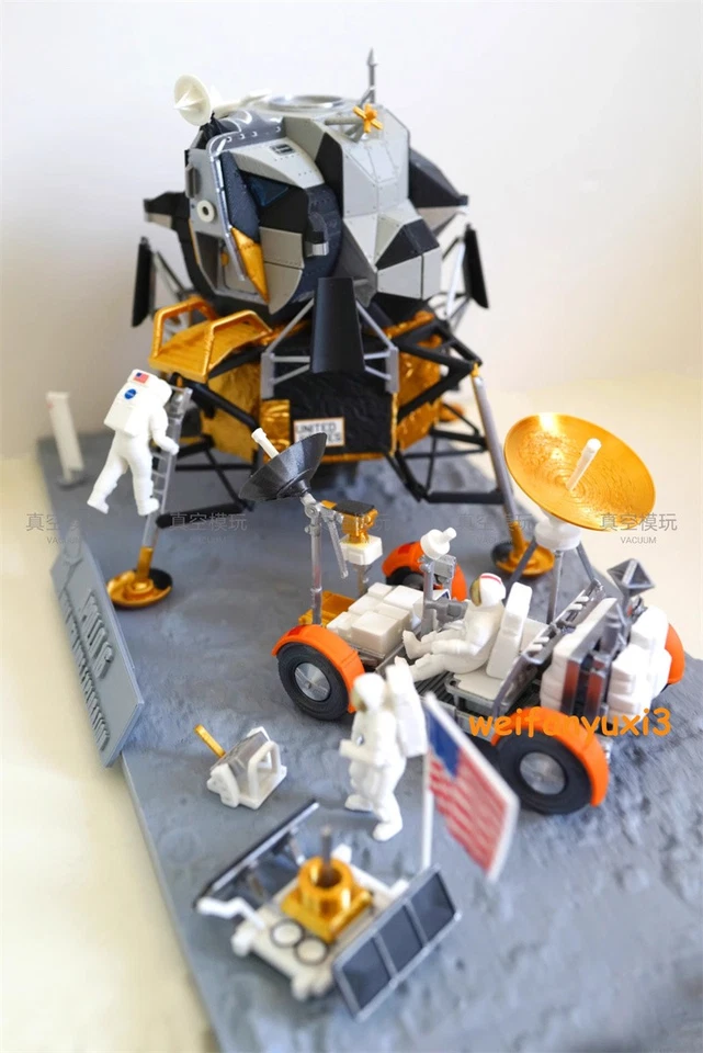 1/72 1/48 Scale Apollo 11 Apollo Lunar Module Astronaut Model Scene Toy - Image 3 of 4