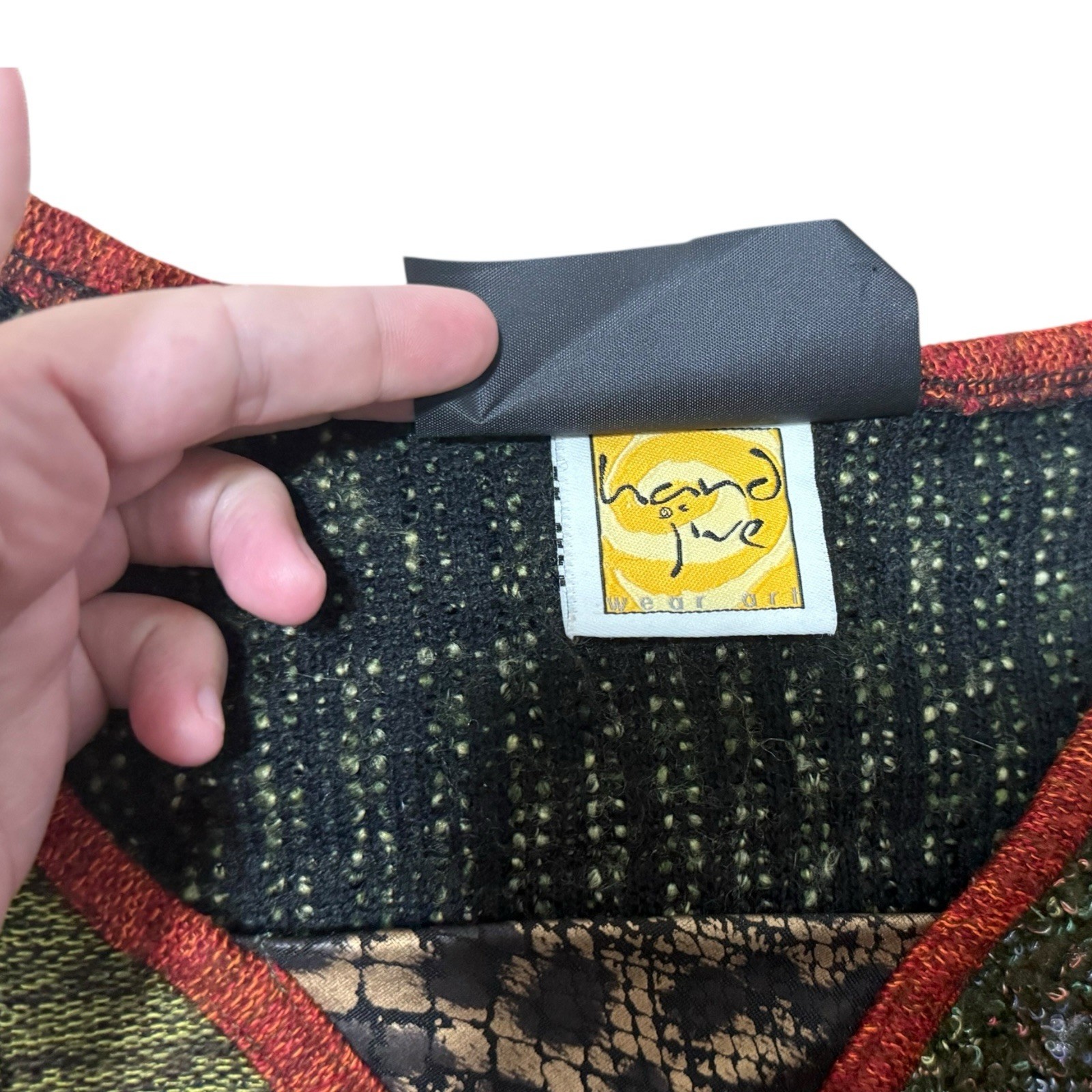 Patchwork Knit Top Sweater Cottagecore Fairy Boho… - image 5