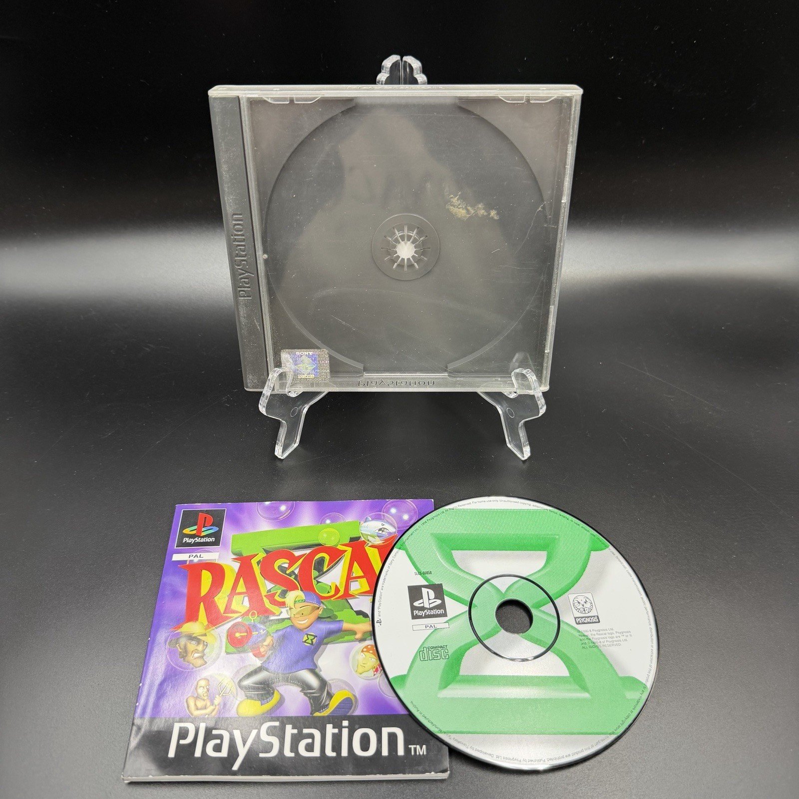 Rascal (PAL, 1998) Sony Playstation 1 Game Boxed with Manual Included