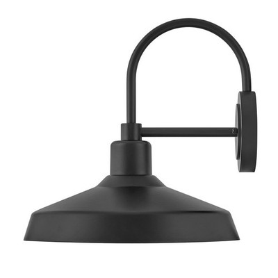Hinkley Lighting Forge 1 Light Outdoor 16'' Wall Mount in Black - 12070BK