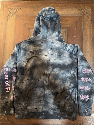 Shibori Threads x Spiritbox Graphic Hoodie Black Gray Pink Men's L