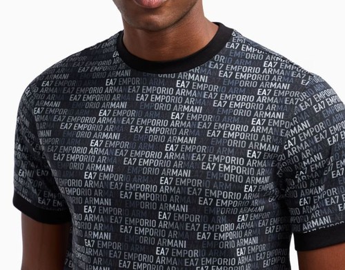 T-shirt Manica Corta Uomo EA7 Emporio Armani 7M000208 UC001 Nero - Foto 3 di 4