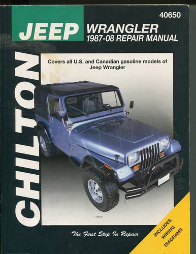 Chilton / Jeep Wrangler 1987-08 Reparaturanleitung 2010