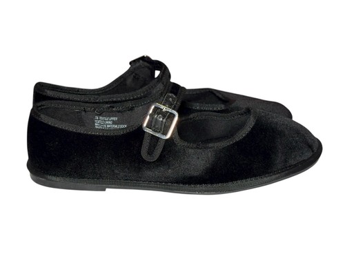 Universal Thread Mary Jane Ballet Flats Women's 7.5 Velvet Velveteen Flocked - Picture 4 of 8
