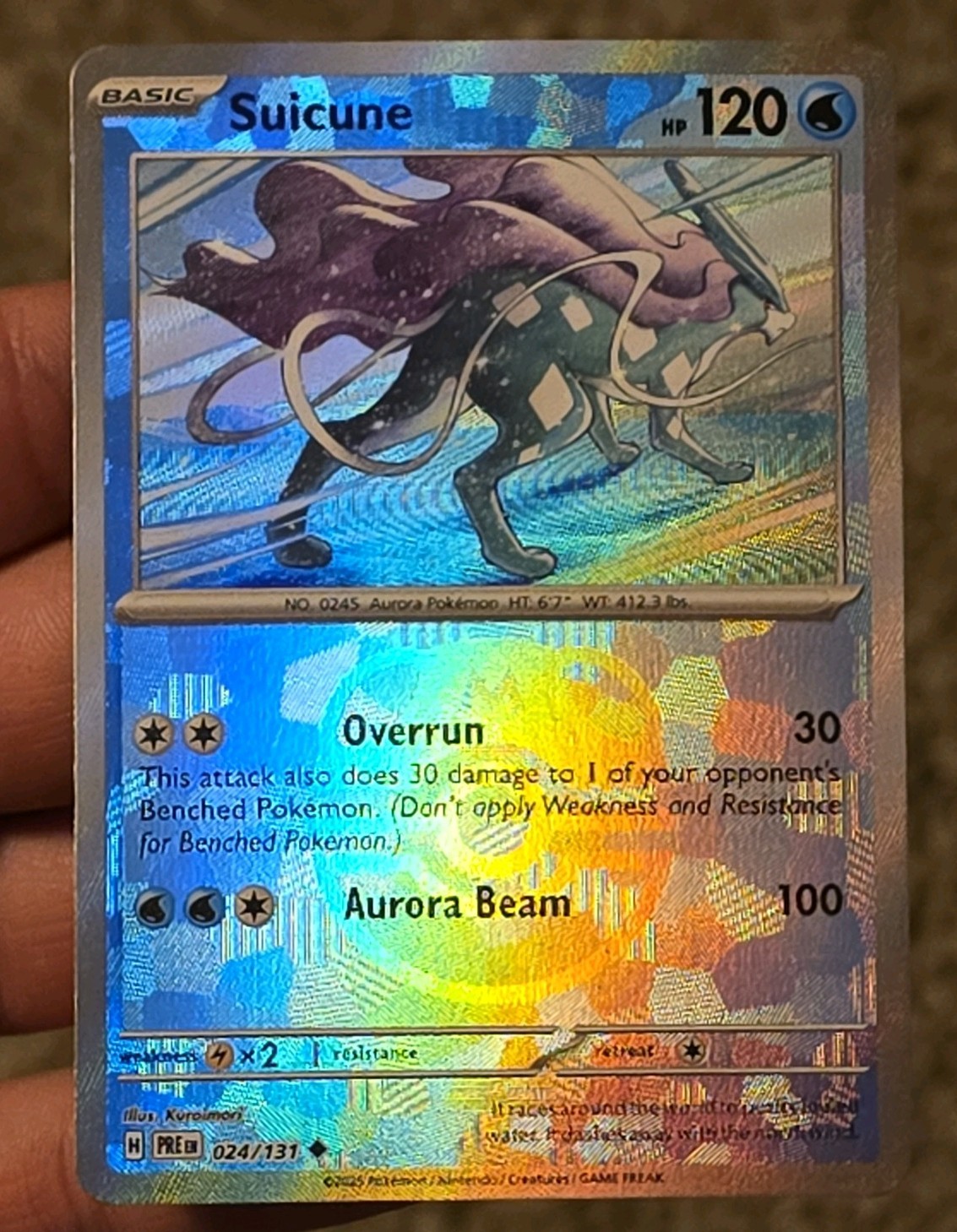 Suicune (Master Ball Pattern) Uncommon SV: Prismatic Evolutions 024/131 NM