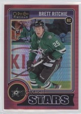 2014-15 O-Pee-Chee Platinum Red Prism 87/135 Brett Ritchie #180 x6g
