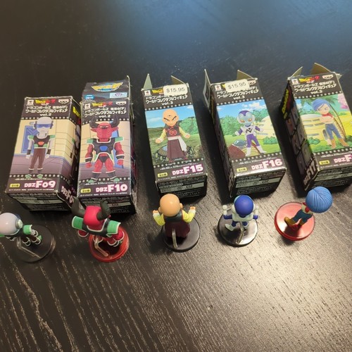 Dragon Ball Z 5 Pcs Bulma Tien Jaco+ WCF Figure 9-11cm DBZF Exc To NM W Boxes - Imagen 8 de 8