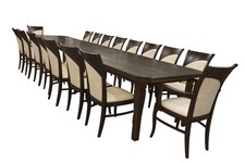 8 10 12 18-20 SEATER LARGE EXTENDING DINING ROOM TABLE