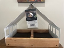 Large Fly Thru Bird Platform Feeder From Renewable  Sustainable Eucalyptus Wood