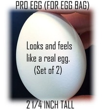 EGG FOR EGG BAG - LOOKS AND FEELS LIKE A REAL EGG - SET OF 2 - EGG BAG MAGIC