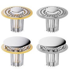 Sink Drain Stopper Basin Drain Filter Copper Core Brass Components Mesh Design