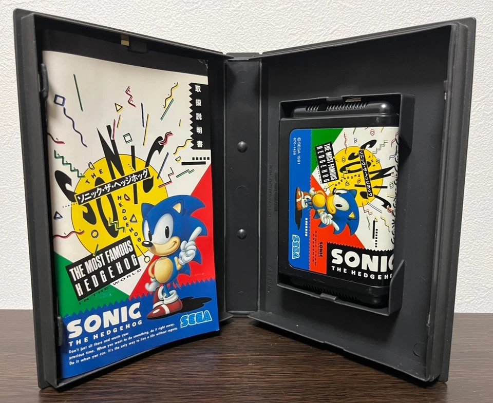 Sonic The Hedgehog 1 2 3 Boxed SEGA Mega Drive MD Genesis Japanese ver Tested - Image 3 of 4