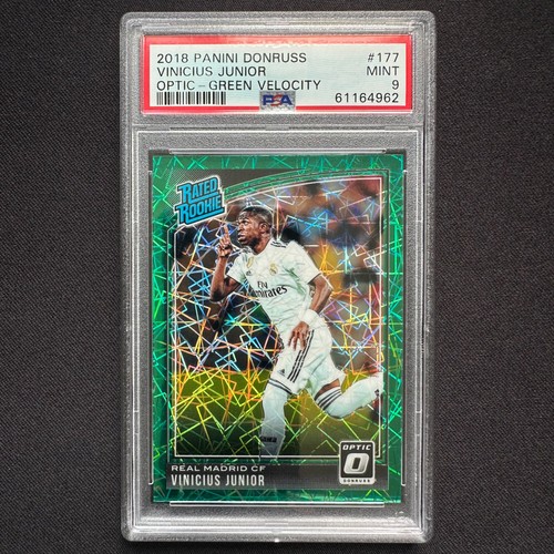 Vinicius Junior [Optic Green Velocity] #177 2018 Panini Donruss card