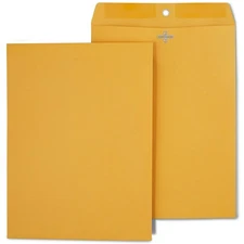 Staples Brown Kraft Clasp Envelopes 9" x 12" 250/Box 487493