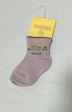 NWT Vtg Gymboree Fun in the Snow purple bird socks 3-6 m fit shoe 02