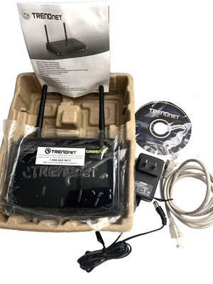 TRENDnet N300 Wireless Home Router TEW-731BR Black - With User s Guide