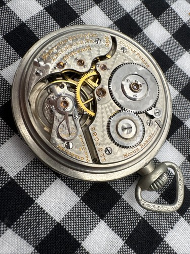 Orologio da tasca Hamilton 996 doppio rullo FUNZIONA #7700 - Foto 4 di 6